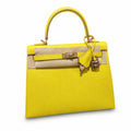 Kelly 7cm with Gold Buckle Handmade — Timeless Top-Handle Design