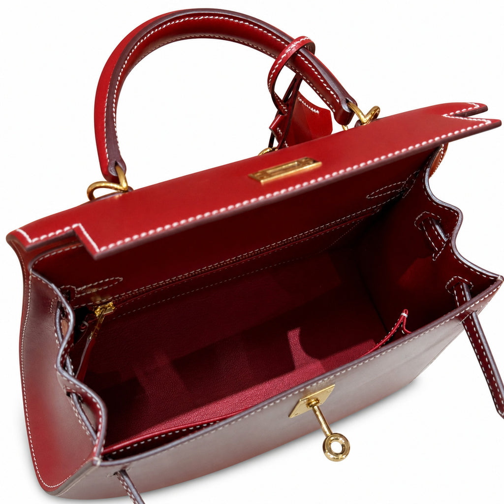 Kelly 7cm with Gold Buckle Handmade — Distinctive Hand-Carry Bag
