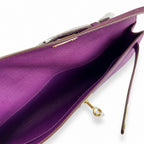 Kelly Cut 31 Clutch Epsom Leather Anemone — Polished Compact Clutch