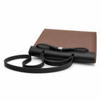 Streamlined Saddle-Inspired Handbag: Herbag 31cm Saddle-Inspired Canvas Body with Leather Handle and Shoulder Strap