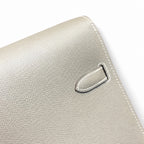 Kelly briefcase 38cm Epsom Leather 18 Etoupe Elephant Gray top handcraft — Polished Hand-Carry Briefcase