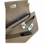 Streamlined Clutch Bag: Kelly Depeches 25cm Epsom Leather with Shoulder Strap
