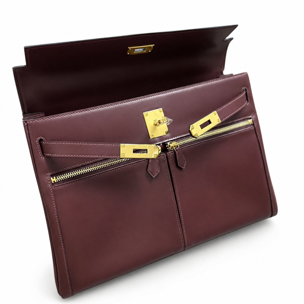 BOX Kelly lakis 35 handtailor — Polished Structured Bag