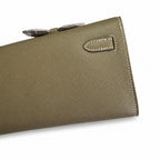 Kelly Cut 31 Clutch Epsom Leather Elephant Gray — Elegant Hand-Carry Clutch