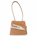 Kelly Desordre 20cm Sellier double-sided Epsom original palm print leather ck37 Golden Brown Gold Gold Buckle GHW top hand sewing — Double-Sided Structured Handbag