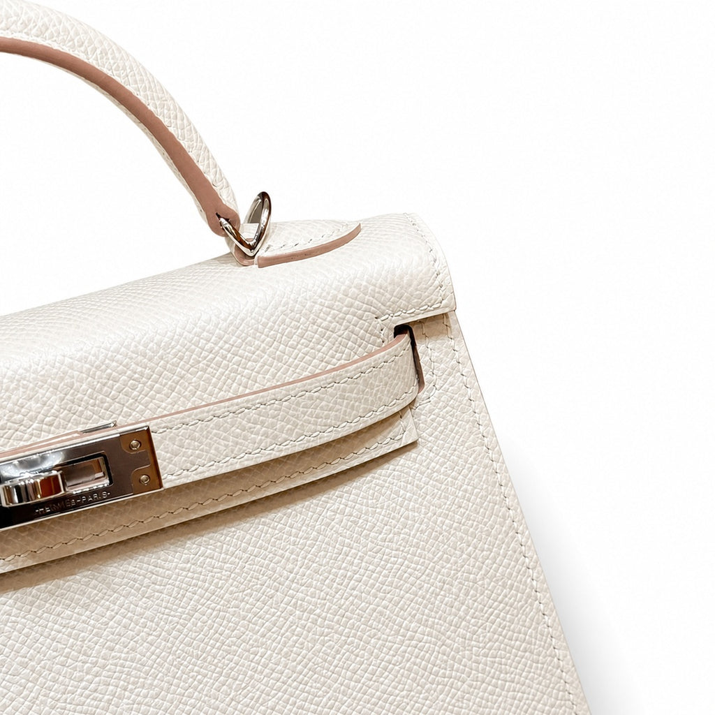 Mini Kelly II 5.5cm Epsom Leather with Silver Buckle — Versatile Mini Carry Design