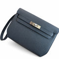 Kelly Depeches 25cm Epsom Leather with Shoulder Strap — Distinctive Clutch Silhouette