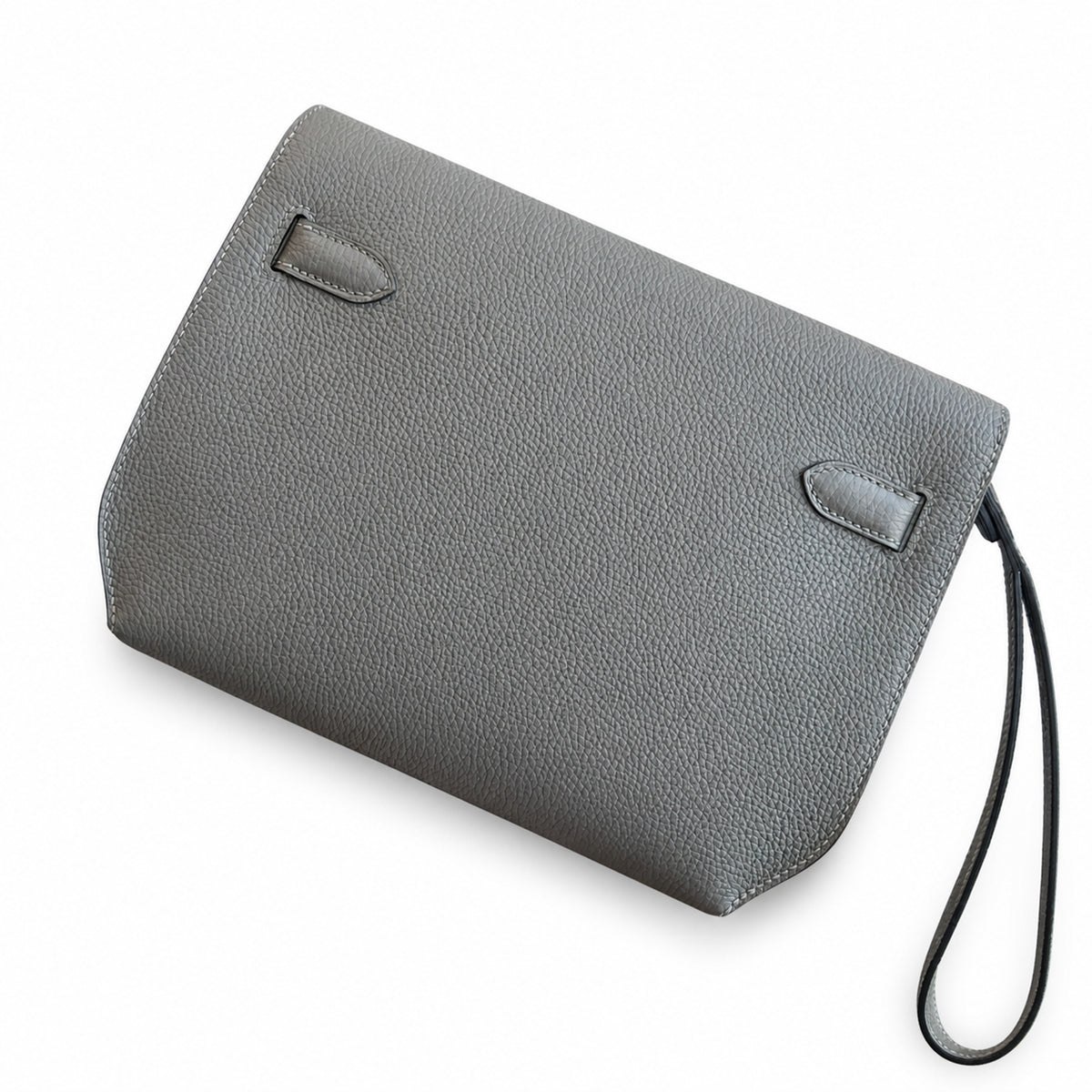 Sophisticated Compact Carry: Kelly Depeches 25cm Togo Leather with Shoulder Strap