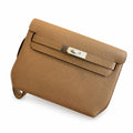 Kelly Depeches 25cm Togo Leather with Shoulder Strap — Streamlined Clutch Bag