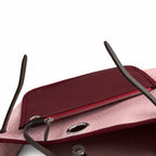 Elegant Canvas-and-Leather Hand-Carry Bag: Herbag 31cm Saddle-Inspired Canvas Body with Leather Handle and Shoulder Strap