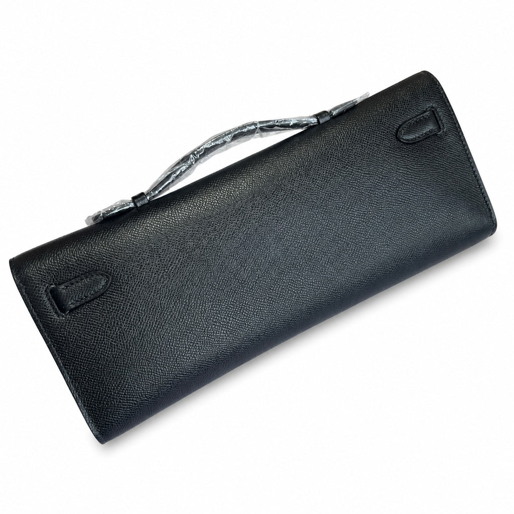 Sophisticated Evening Clutch: Kelly Cut 31 handbag Epsom Leather Black