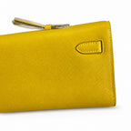 Kelly Cut 31 Clutch Epsom Leather Amber Yellow — Refined Flat Clutch