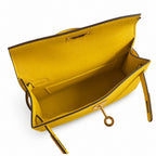 handmade Mini Kelly II 19cm imported Epsom Leather Naples Gold Buckle — Versatile Mini Carry Design