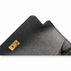 Kelly Depeches 25cm Epsom Leather 89 Noir Black top handcrafted — Versatile Hand-Carry Clutch