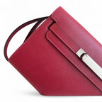 Kelly Depeches 25cm Epsom Leather with Shoulder Strap — Sophisticated Compact Carry
