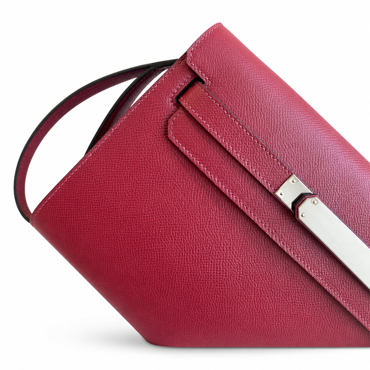 Kelly Depeches 25cm Epsom Leather with Shoulder Strap — Sophisticated Compact Carry