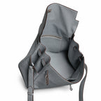Kelly Messenger messenger bag large size, linen blue Togo Leather, Pre-order Togo calfskin messenger bag. - Flap with swivel hardware - Large — Distinctive Hand-Carry Bag