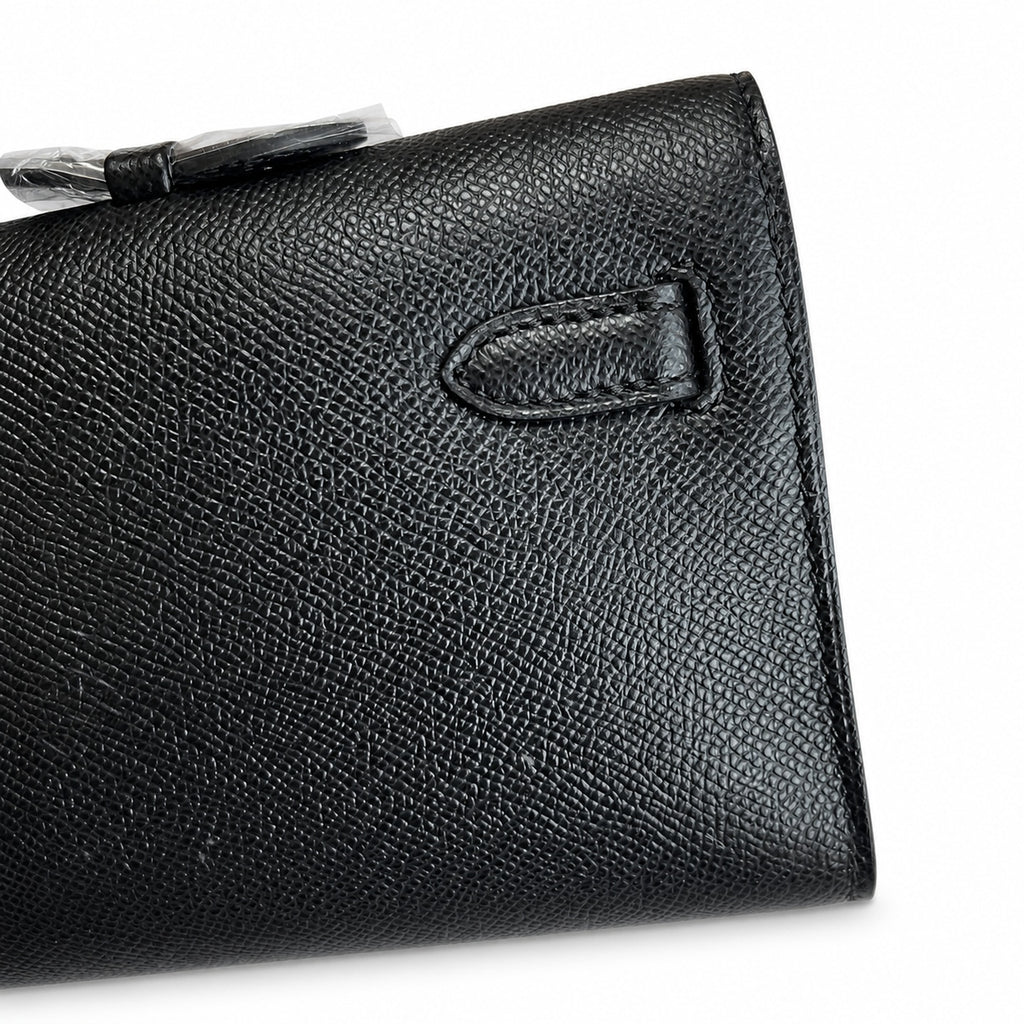Sophisticated Evening Clutch: Kelly Cut 31 handbag Epsom Leather Black