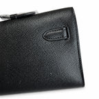 Sophisticated Evening Clutch: Kelly Cut 31 handbag Epsom Leather Black