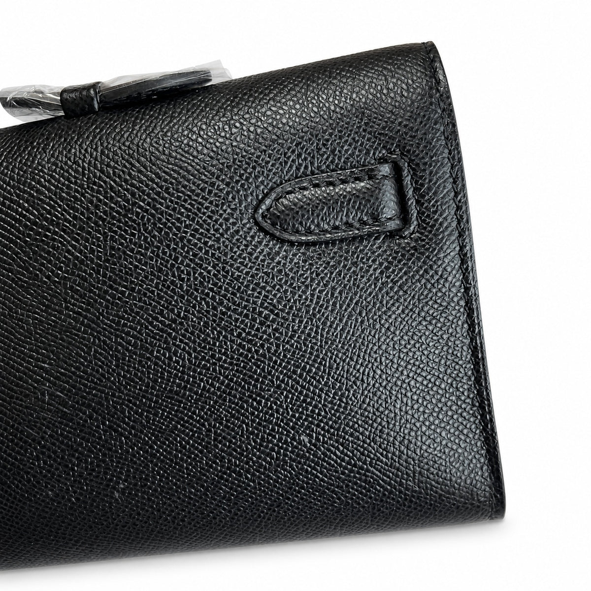 Sophisticated Evening Clutch: Kelly Cut 31 handbag Epsom Leather Black