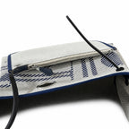 Distinctive Leather-Trimmed Canvas Design: Herbag 31cm Saddle-Inspired Canvas Body with Leather Handle and Shoulder Strap