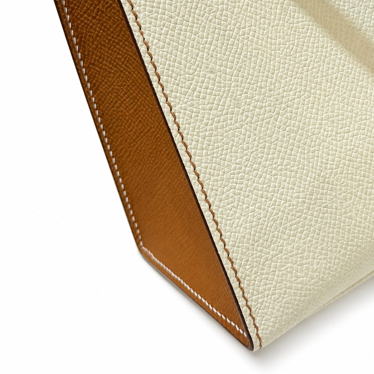 Kelly 25cm color-blocked Epsom Leather, classic leather and color matching — Sophisticated Carry Design
