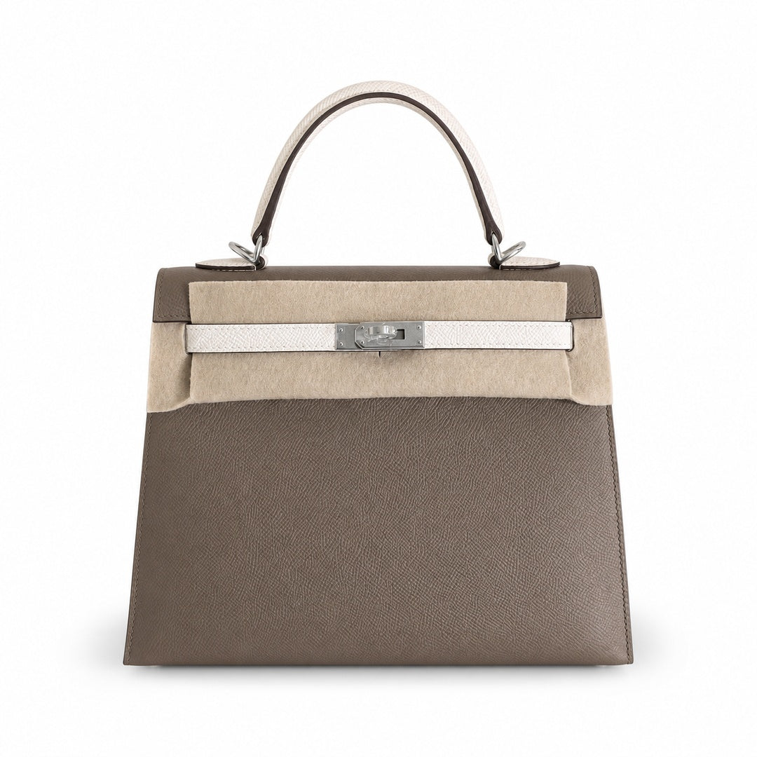 Kelly 25 Epsom color block order — Streamlined Top-Handle Handbag