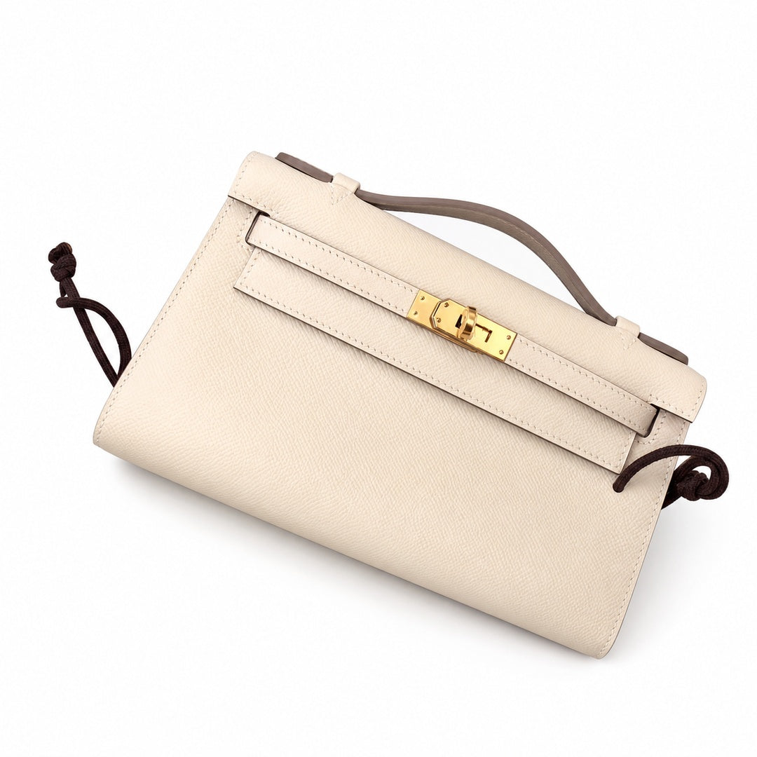Mini Kelly II Epsom Leather with Gold Buckle — Elegant Compact Carry Style