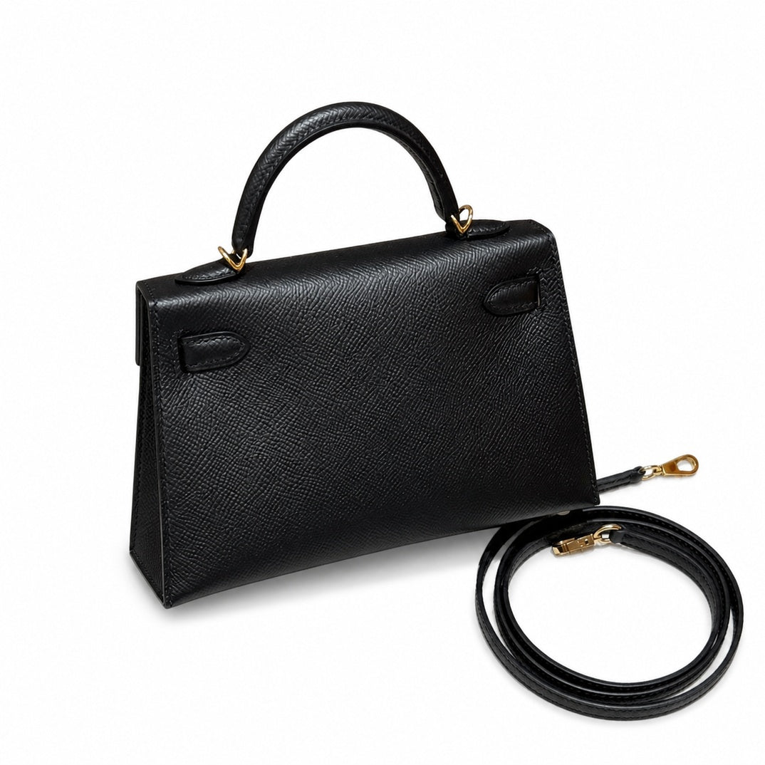 Mini Kelly II 5.5cm Epsom Leather with Gold Buckle — Distinctive Petite Bag