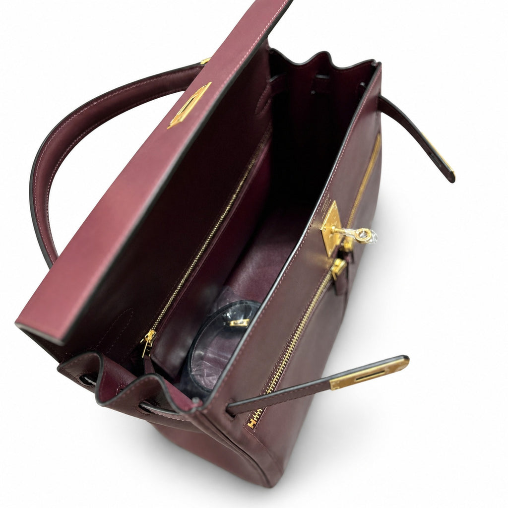 BOX Kelly lakis 35 handtailor — Polished Structured Bag