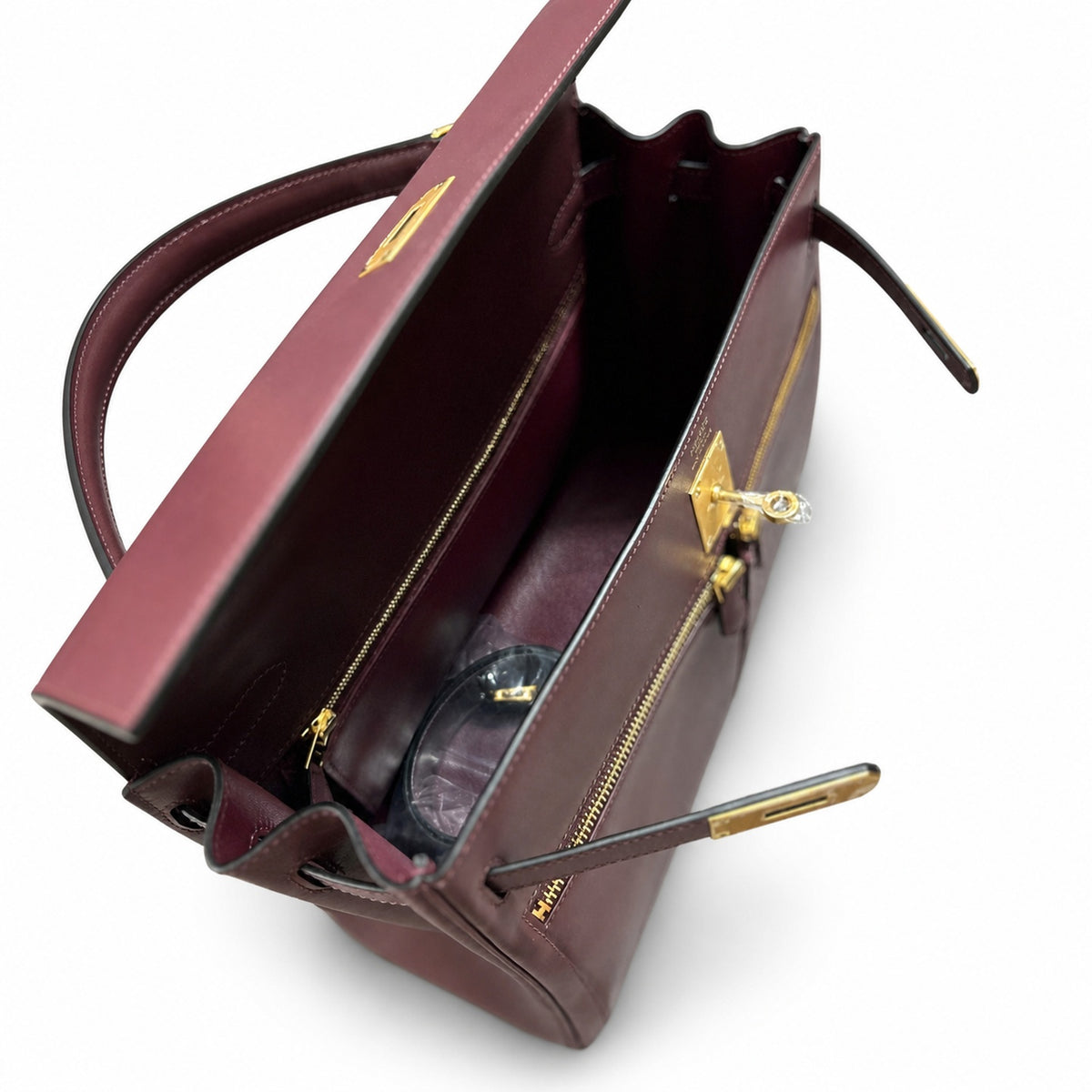 BOX Kelly lakis 35 handtailor — Polished Structured Bag