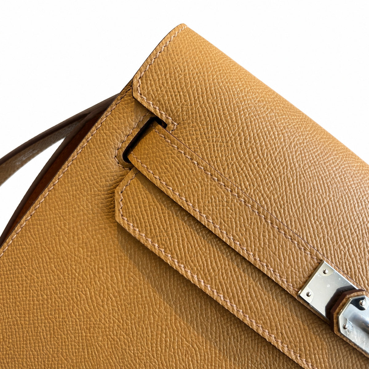 Kelly Depeches 25cm Epsom Leather with Shoulder Strap — Streamlined Clutch Bag