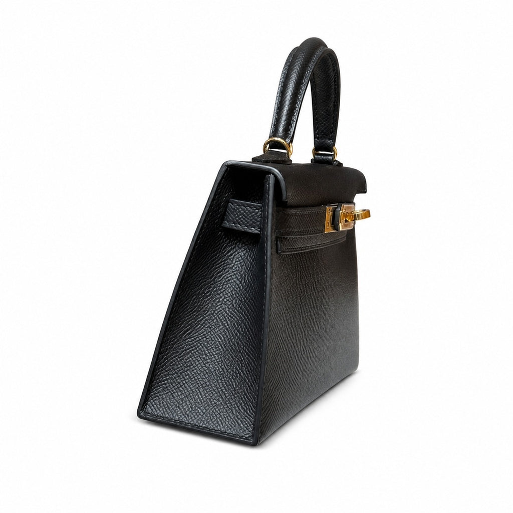 Mini Kelly II 5.5cm Epsom Leather with Gold Buckle — Distinctive Petite Bag