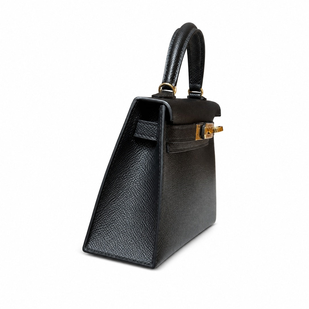 Mini Kelly II 5.5cm Epsom Leather with Gold Buckle — Distinctive Petite Bag