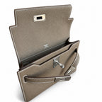 Versatile Hand-Carry Clutch: Kelly Depeches 25cm Togo Leather with Shoulder Strap