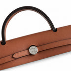 Structured Leather-Trimmed Canvas Carryall: Herbag 31cm Saddle-Inspired Canvas Body with Leather Handle and Shoulder Strap