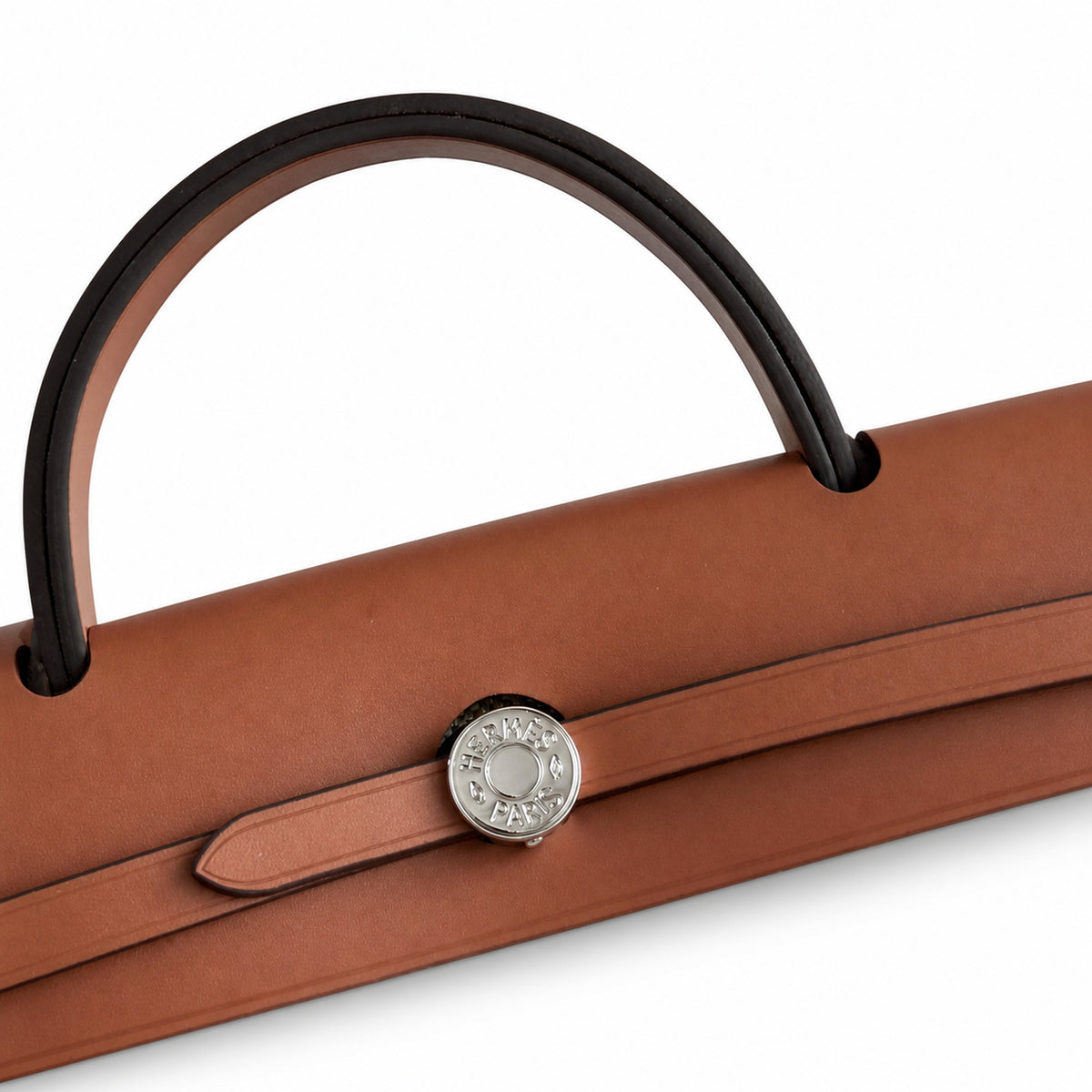 Structured Leather-Trimmed Canvas Carryall: Herbag 31cm Saddle-Inspired Canvas Body with Leather Handle and Shoulder Strap