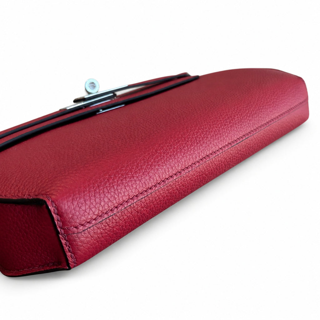 Kelly Depeches 25cm Togo Leather with Shoulder Strap — Convertible Clutch