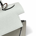 Kelly 25cm in green Epsom Leather with Silver Buckle Handmade — Timeless Top-Handle Design