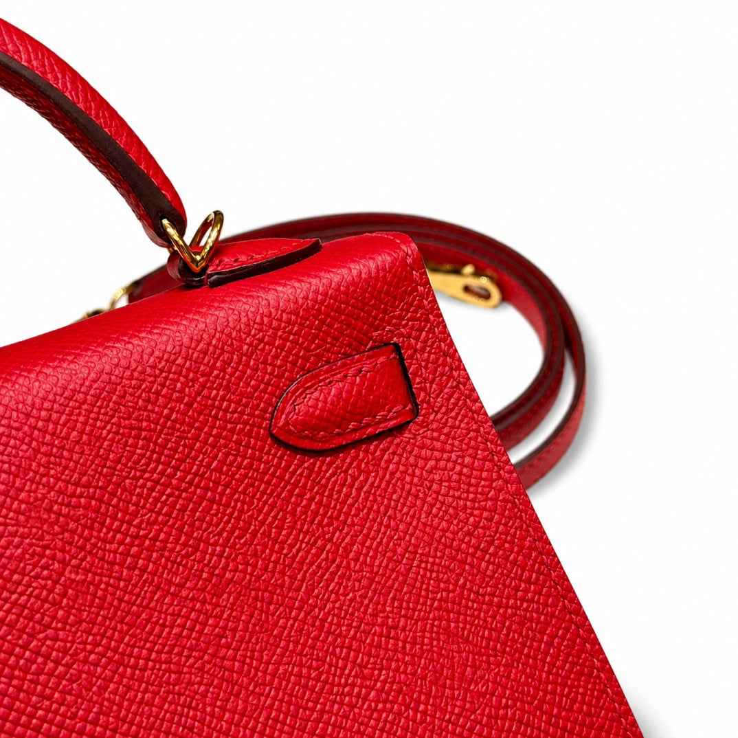 Mini Kelly II 5.5cm Epsom Leather with Gold Buckle — Sophisticated Small-Scale Bag