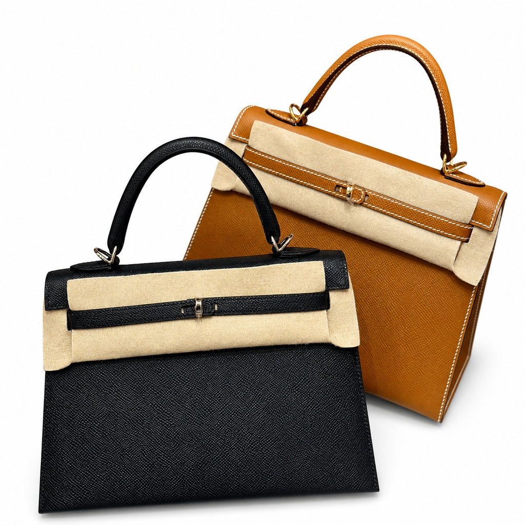 Kelly 25, imported Epsom, four diamond colors — Refined Top-Handle Bag