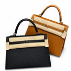 Kelly 25, imported Epsom, four diamond colors — Refined Top-Handle Bag