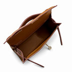 Mini Kelly 22cm in Gold Epsom Leather with Gold Buckle — Refined Mini Handbag