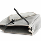 Herbag 31cm Saddle-Inspired Canvas Body with Leather Handle and Shoulder Strap — Polished Saddle-Inspired Carryall
