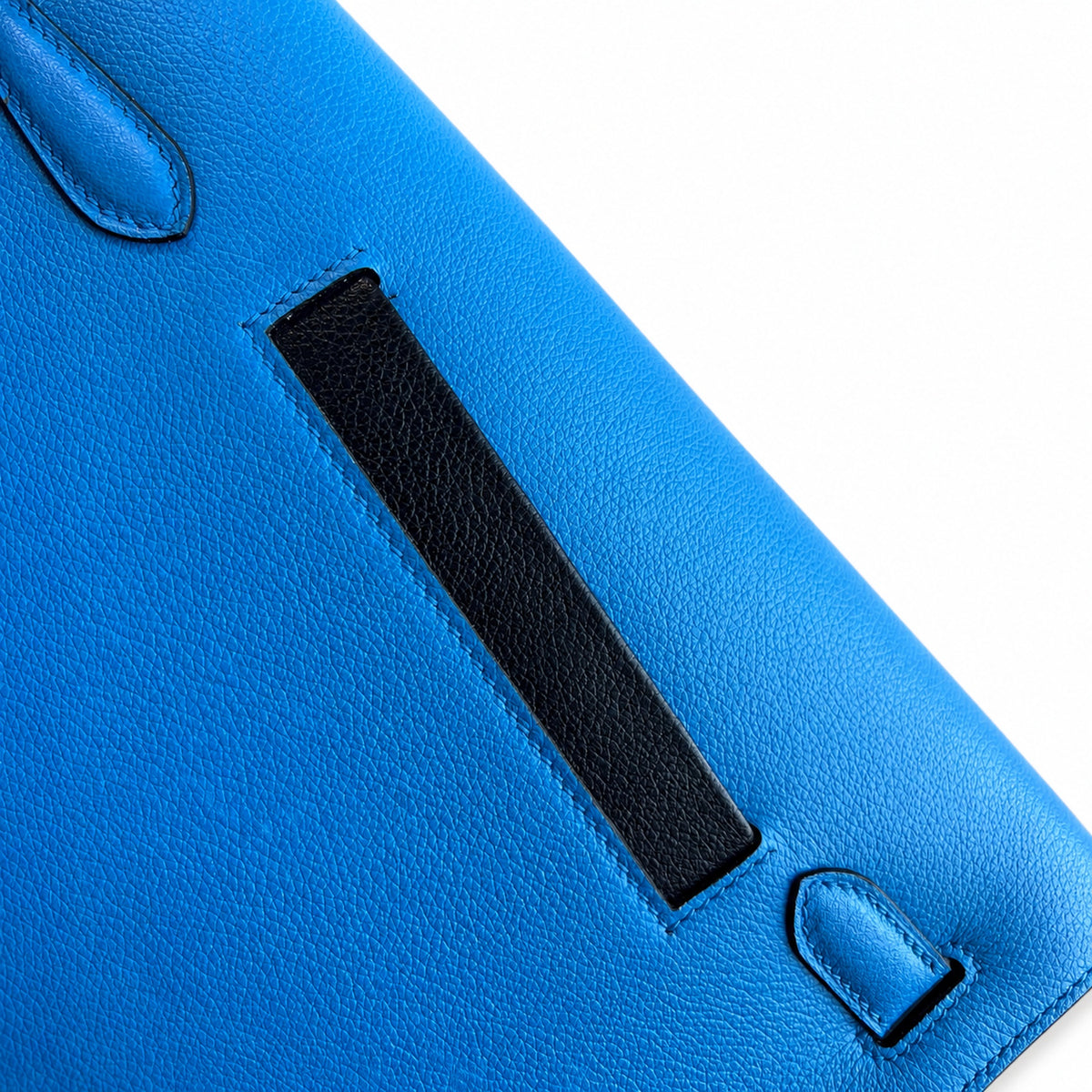 Structured Hand-Carry Clutch: Kelly Depeches 25cm Evercolor Leather with Shoulder Strap