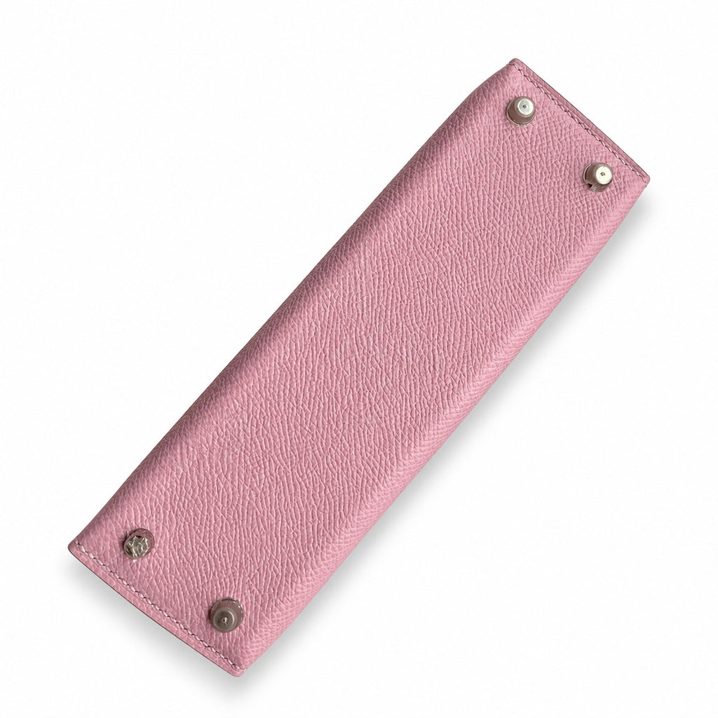 Mini Kelly II 19cm Epsom Leather, mallow purple, Silver Buckle — Versatile Mini Carry Design