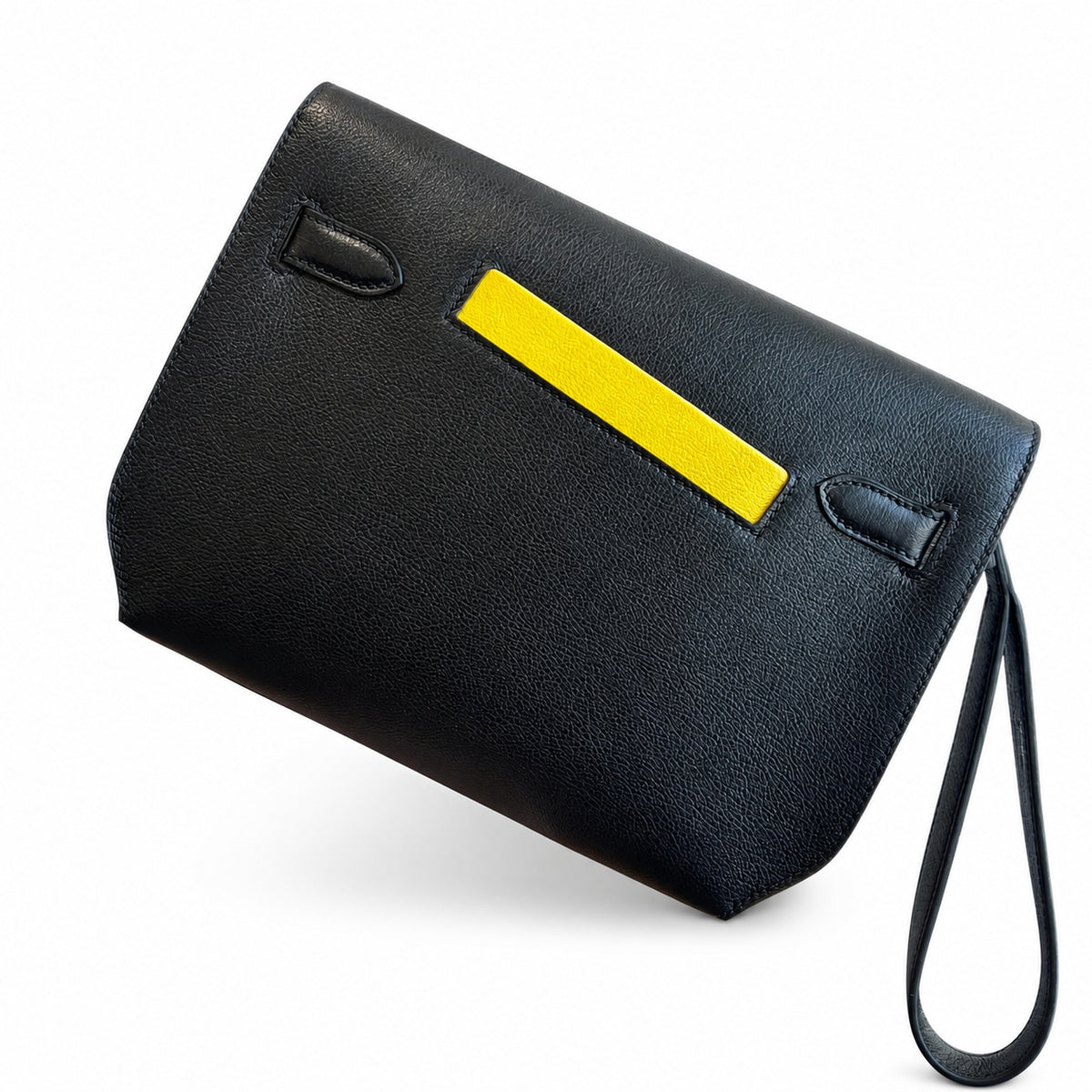 Kelly Depeches 25cm Evercolor Leather with Shoulder Strap — Refined Shoulder-Strap Clutch
