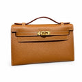 Mini Kelly 22cm in Gold Epsom Leather with Gold Buckle — Refined Mini Handbag