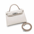 Mini Kelly II 5.5cm Epsom Leather with Silver Buckle — Versatile Mini Carry Design