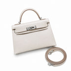 Mini Kelly II 5.5cm Epsom Leather with Silver Buckle — Versatile Mini Carry Design